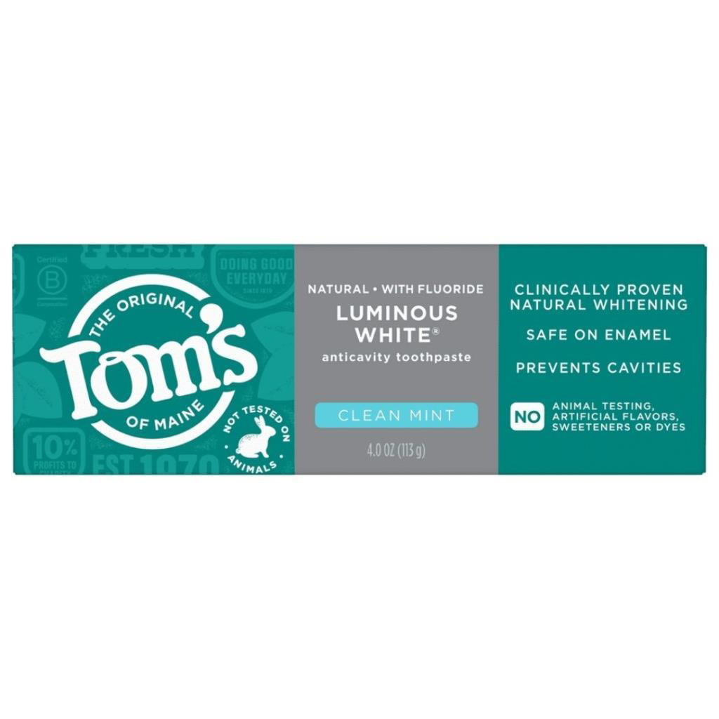 Tom's of Maine Luminous White Florürlü Anti-Çürük Diş Macunu Temi Tom's of Maine Luminous White Florürlü Anti-Çürük Diş Macunu Temi