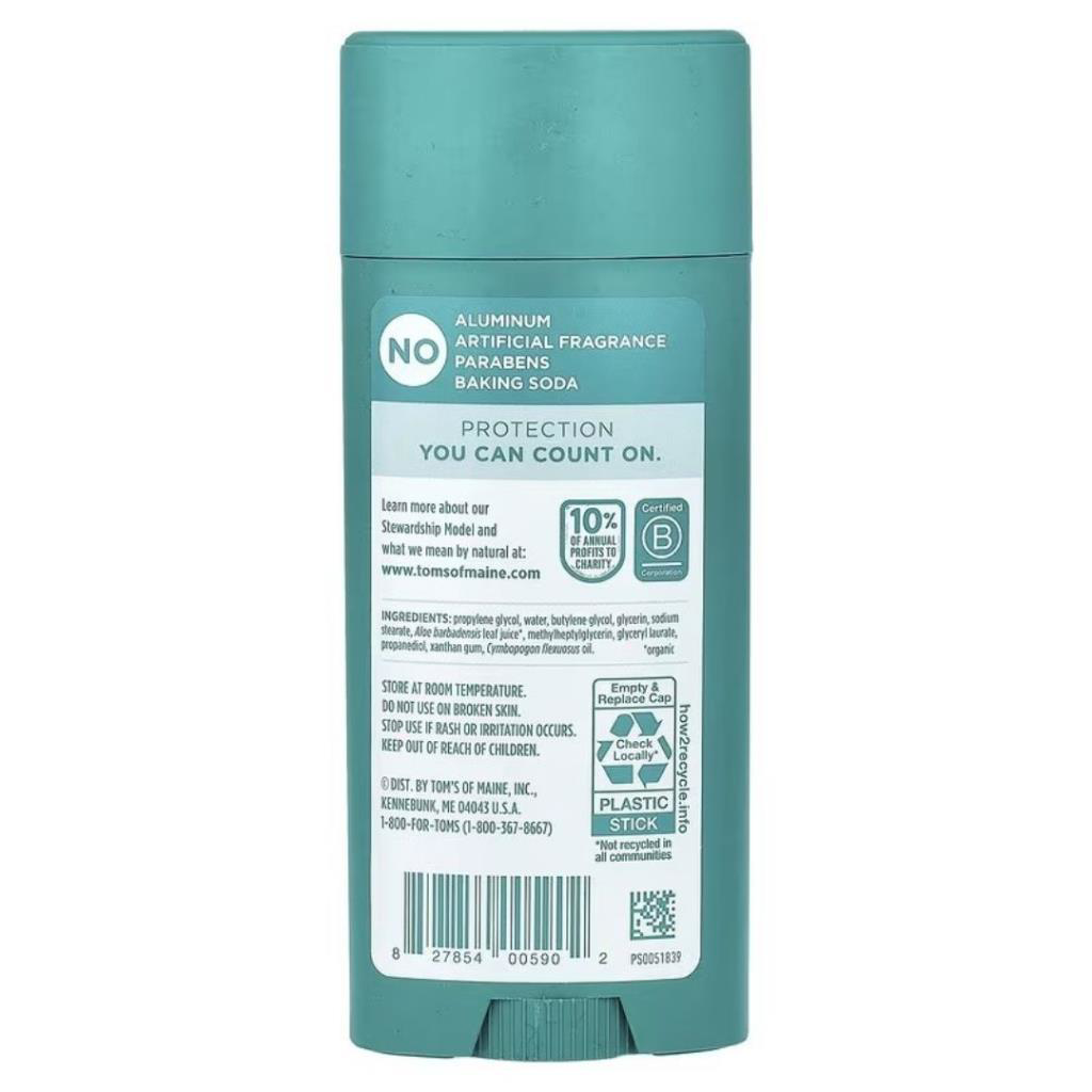 Tom's Of Maine  Unscented Kokusuz Deo Stick 92 Gr Aluminum Free