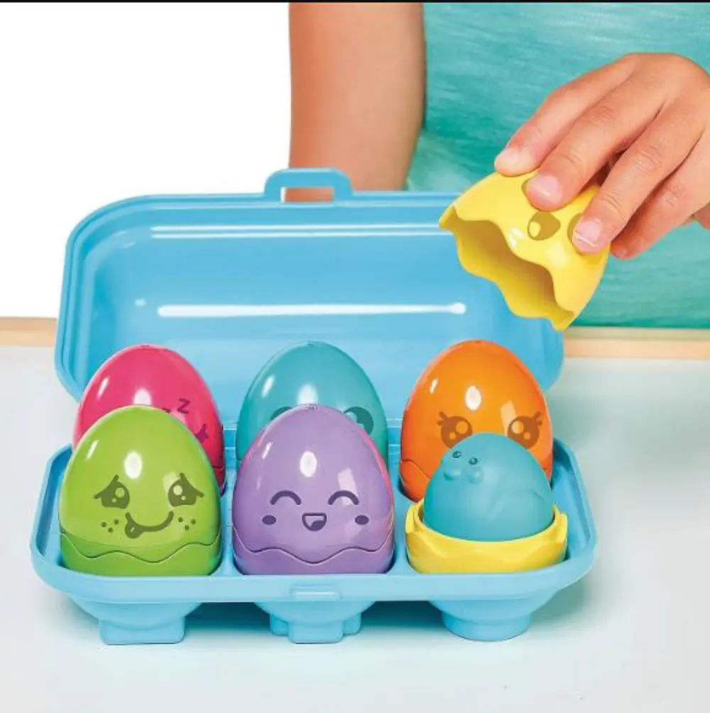 TOMY 73563 YENİ PARLAK RENKLİ İÇ İÇE YUMURTALAR-6