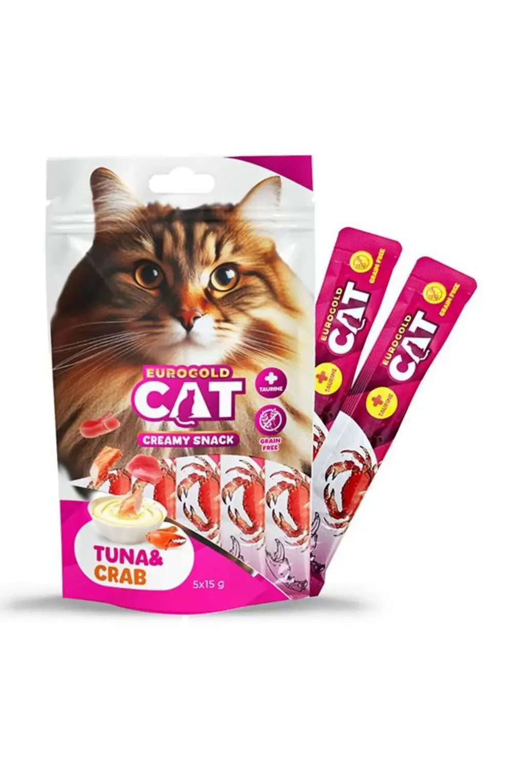 Ton Balığı Ve Yengeçli Sıvı Kedi Ödülü 15gr 5li