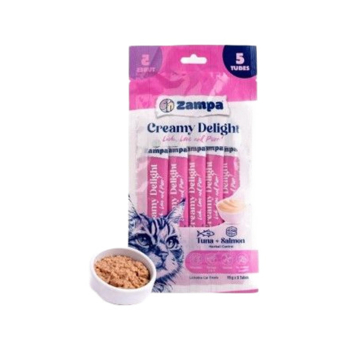 Zampa Ton Balıklı Somonlu Krema 5X16 Gr