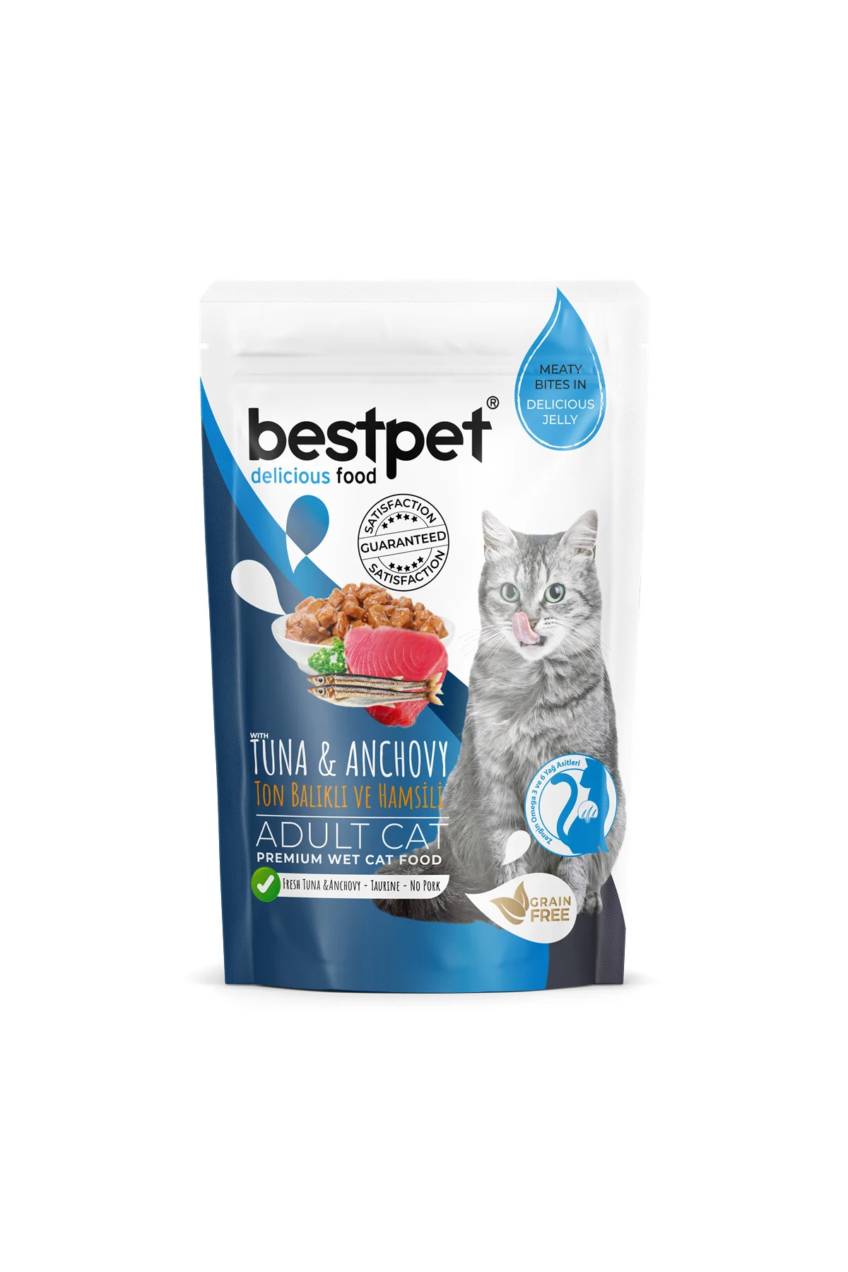 Ton Balıklı Ve Hamsili Jelly Kedi Yaş Maması 85 Gr X 24 Adet - Görsel 2