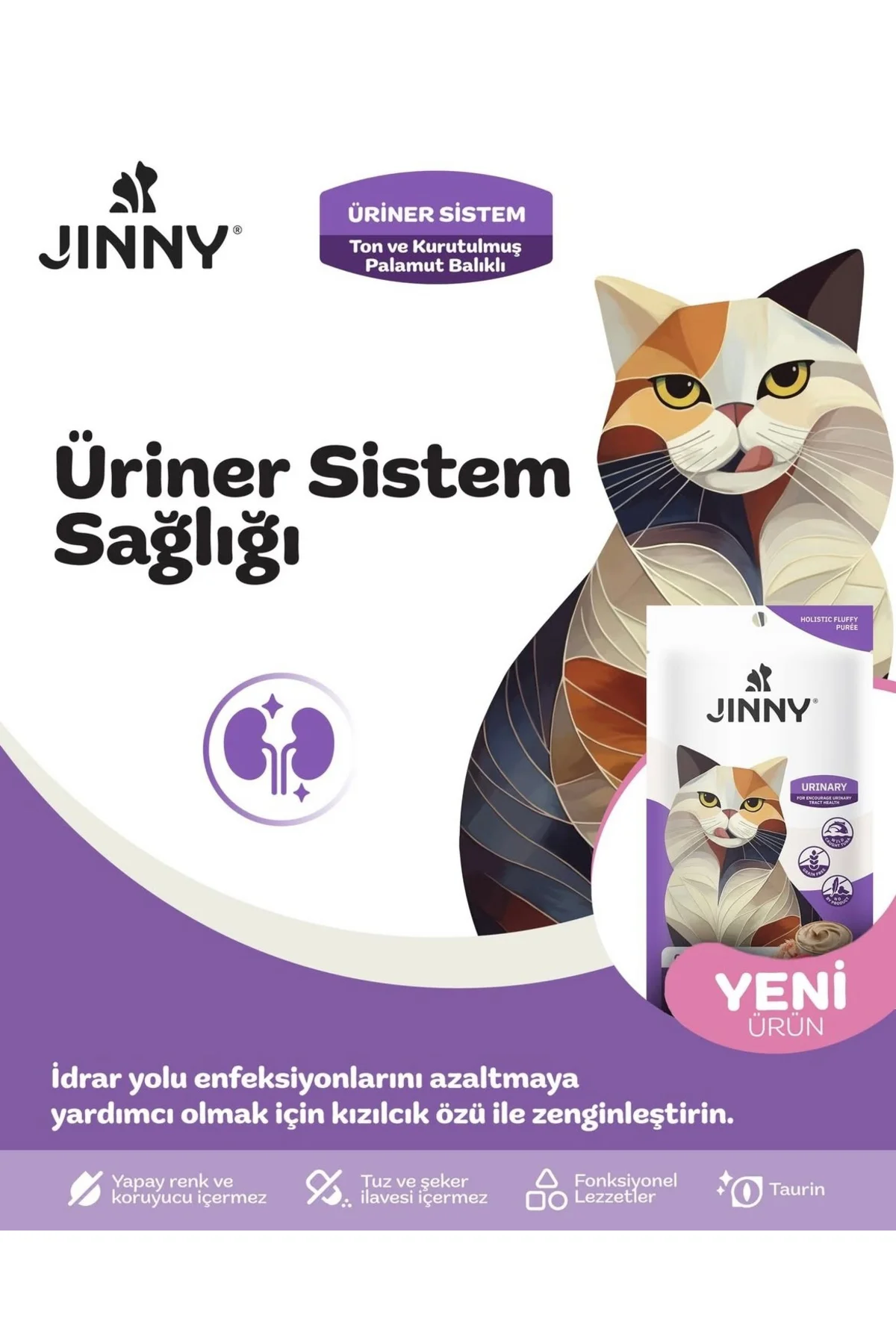 Cream Treat Urinary Ton ve Kurutulmuş Palamut Balıklı Krema Kedi 