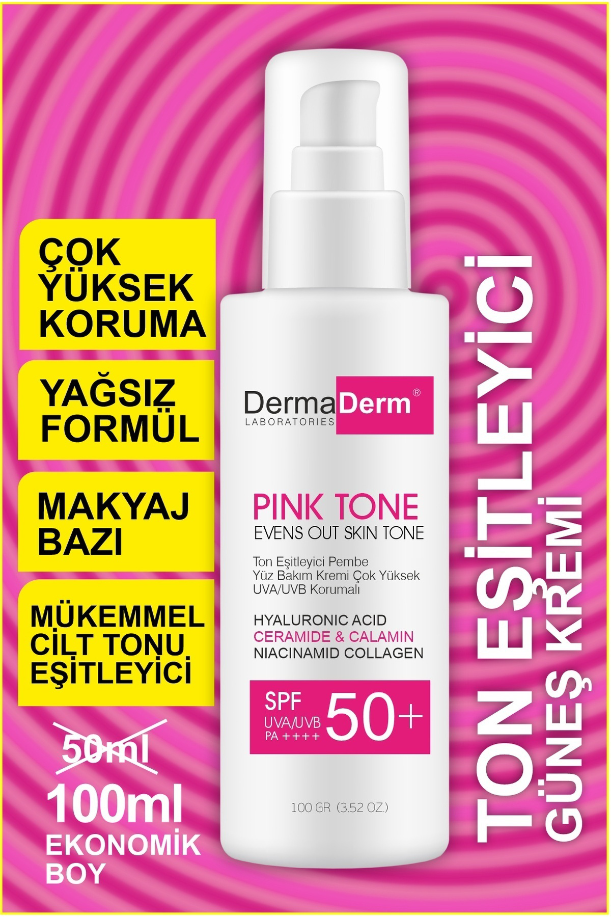 Ton Eşitleyici Aydınlatıcı Güneş Kremi 100ml – Sunblock Tone Up B