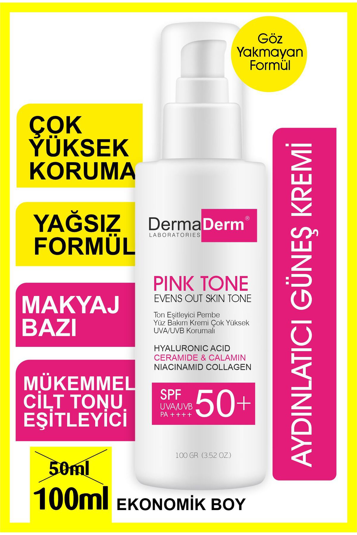 Ton Eşitleyici Aydınlatıcı Güneş Kremi 100ml – Sunblock Tone Up B