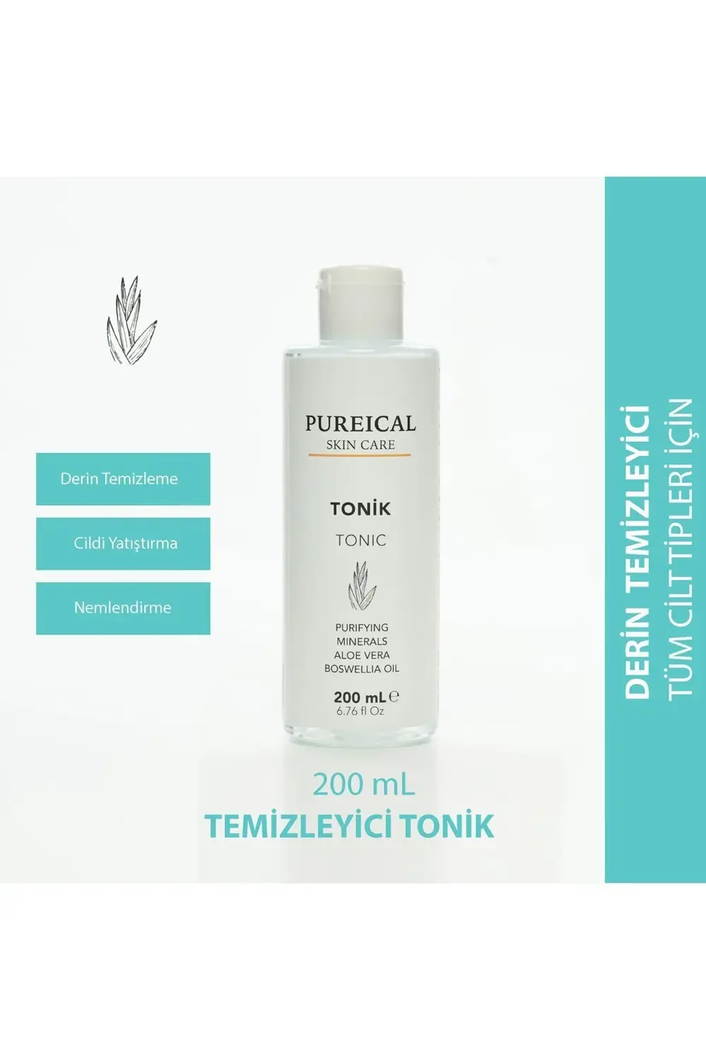 Tonik, Mineral kompleks, derin temizleme, aloe vera, sığla yağı, tonik 200 mL