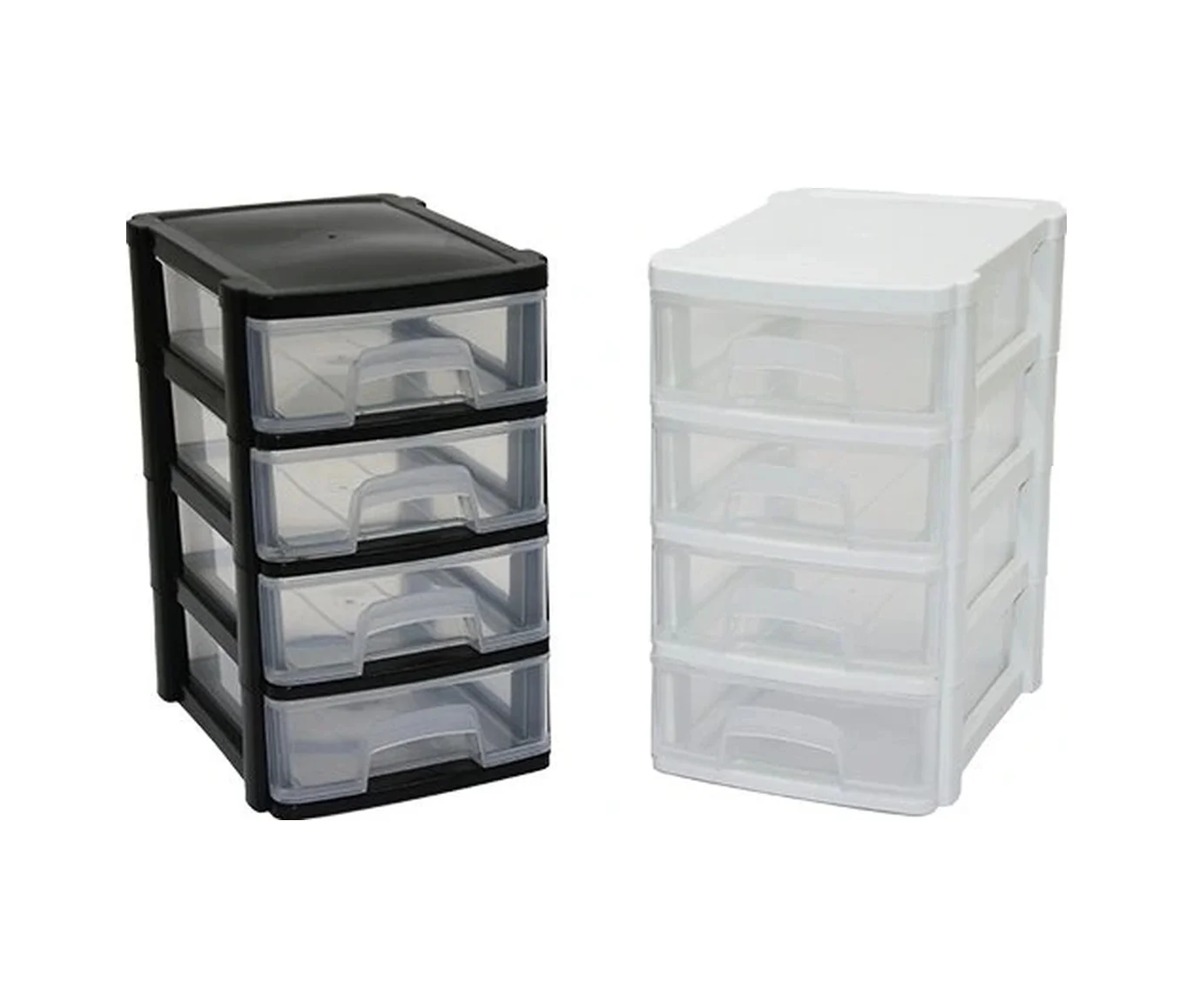 Tonton - Mini Çekmece 4 Katlı 10.3x13.9x16.6cm Çok Renkli
