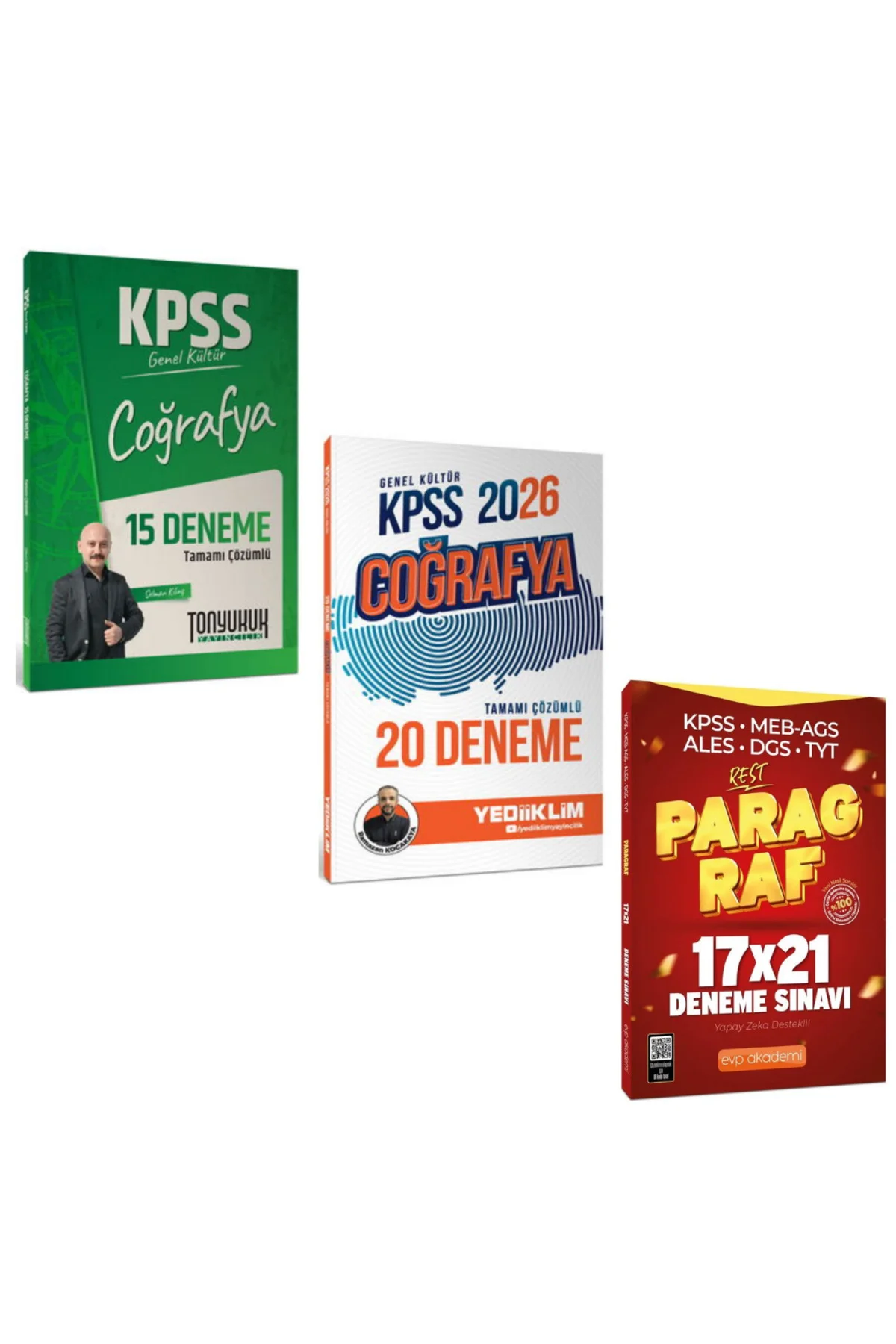 Tonyukuk 2026 Kpss Coğrafya 15 Deneme & Yediiklim Kpss Coğrafya 2