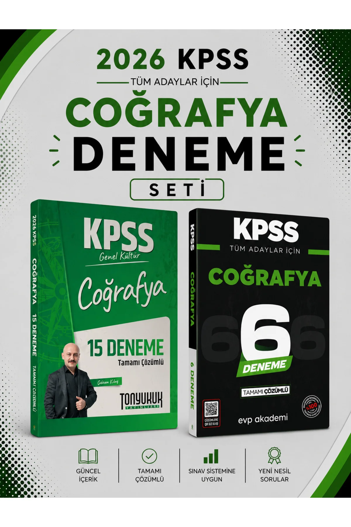 Tonyukuk 2026 KPSS Coğrafya 15 Deneme & KPSS Coğrafya 6 Deneme Seti