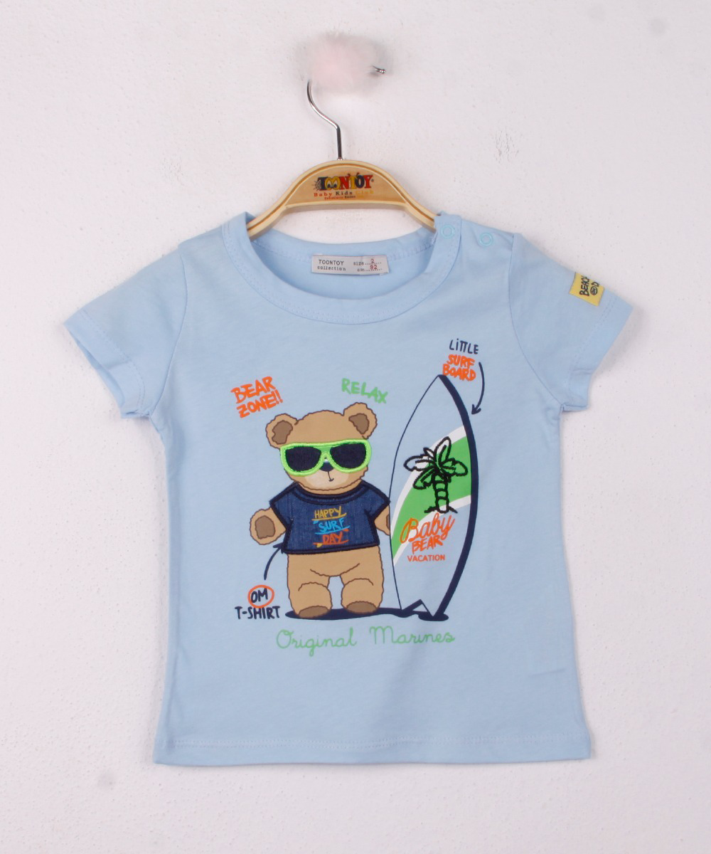 Toontoy Erkek Bebek Ayıcık Sörf Baskı