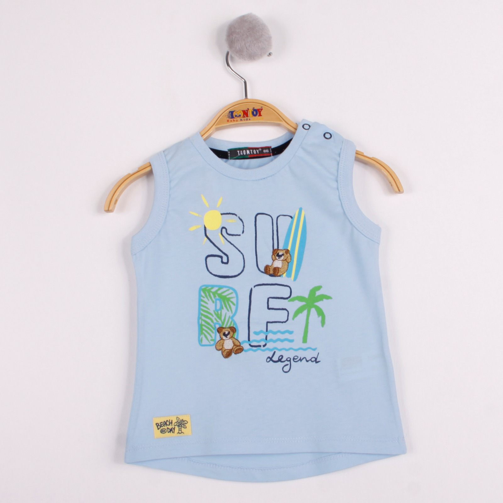 Toontoy Erkek Bebek Surf Baskılı Atlet