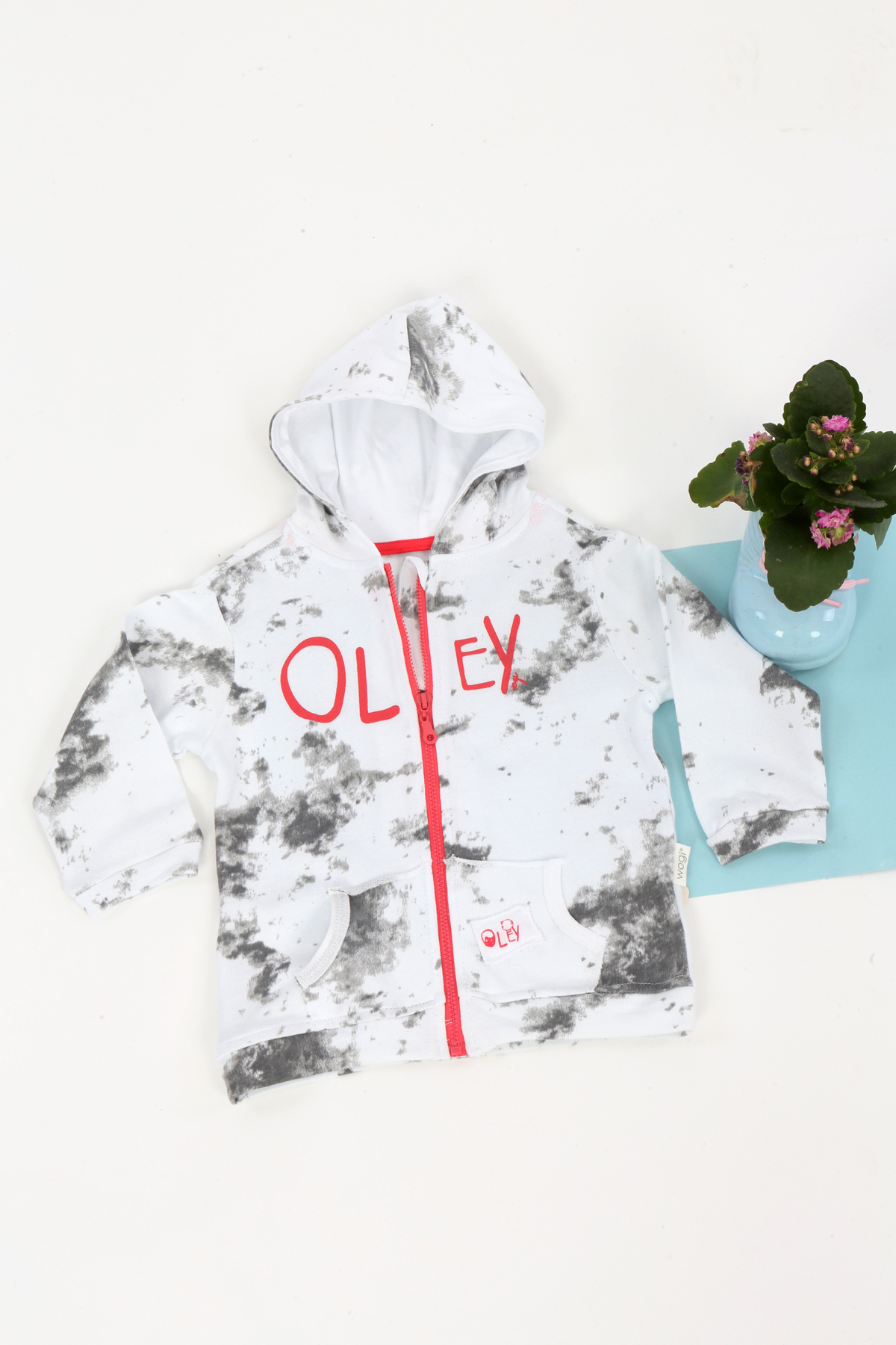 Toontoy  Erkek Bebek Oley Baskili Batik Desenli Hirka