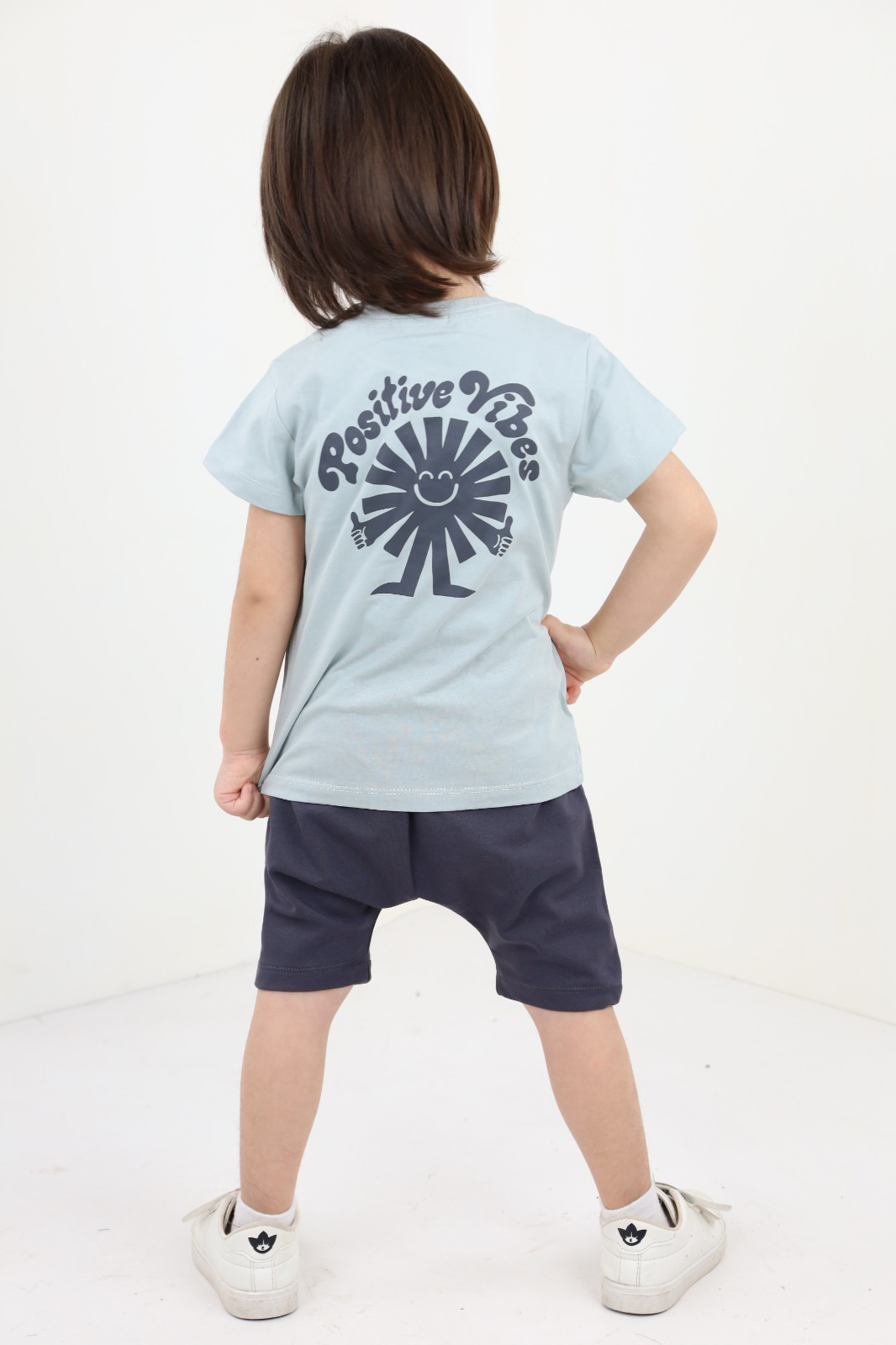 Toontoy Erkek Bebek Baskılı Şortlu Takım