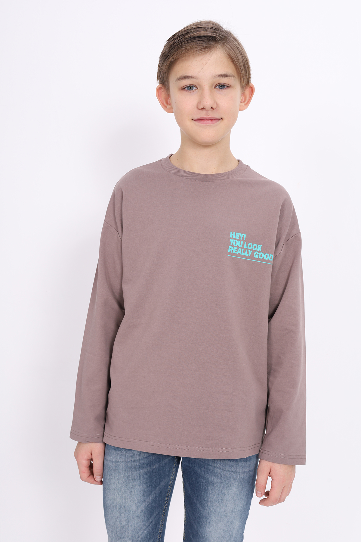 Toontoy Erkek Çocuk Hey You Look  Baskılı Sweatshirt