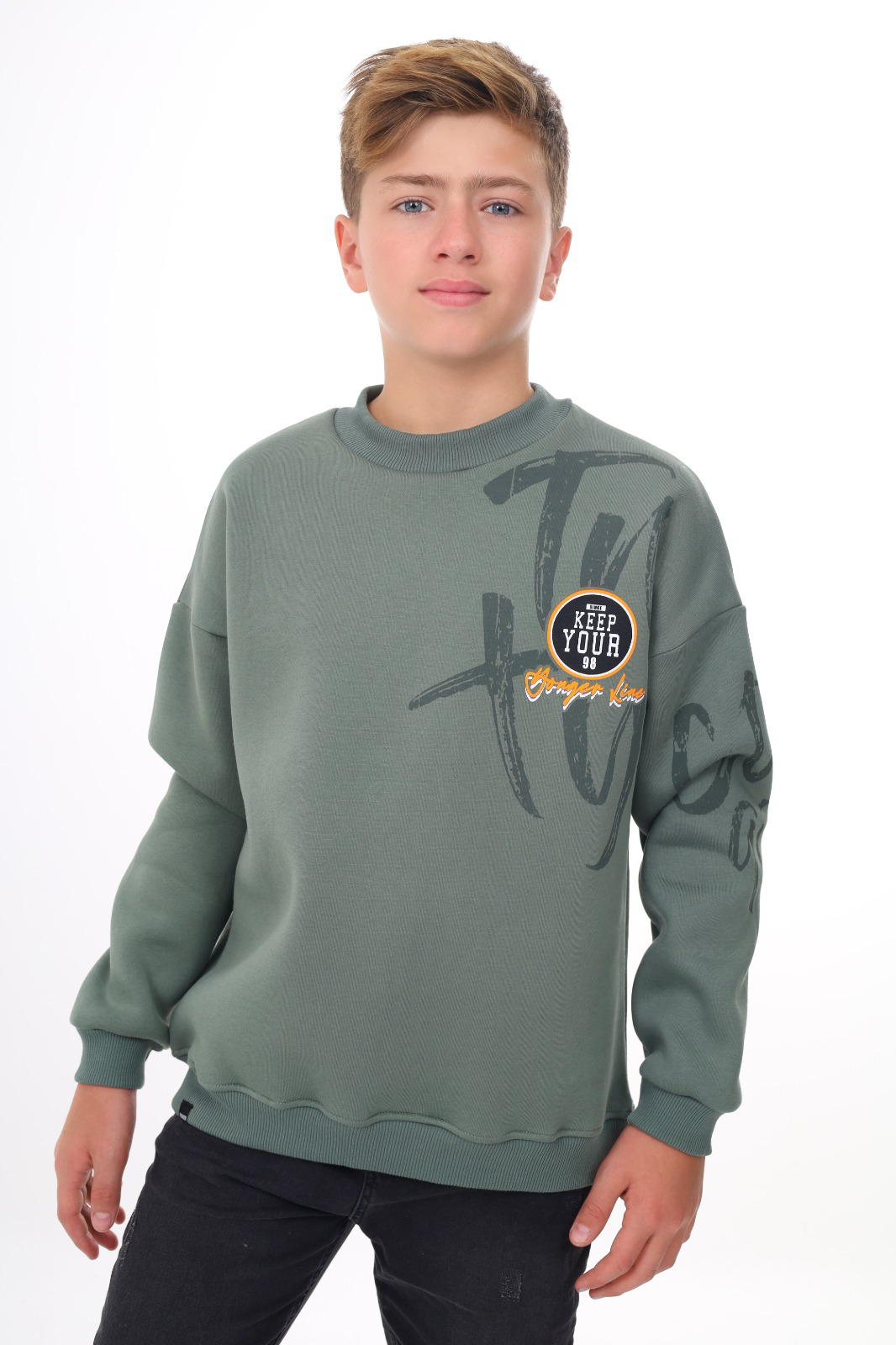 Toontoy Erkek Çocuk Baskılı Sweatshirt