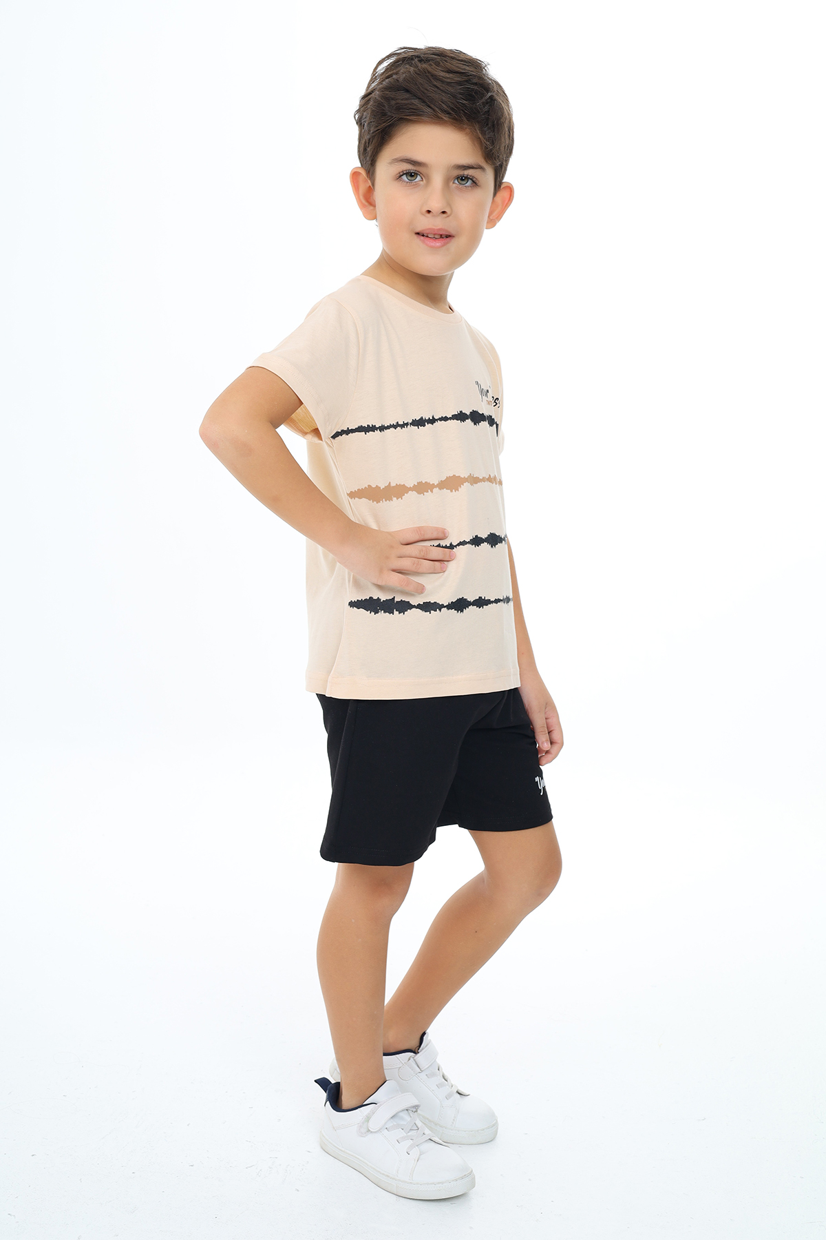 Toontoy Erkek Çocuk Baskılı Şortlu Takım