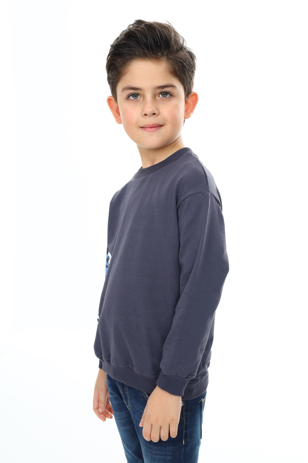 Toontoy Erkek Çocuk Ön ve Arka  Baskılı Sweatshirt