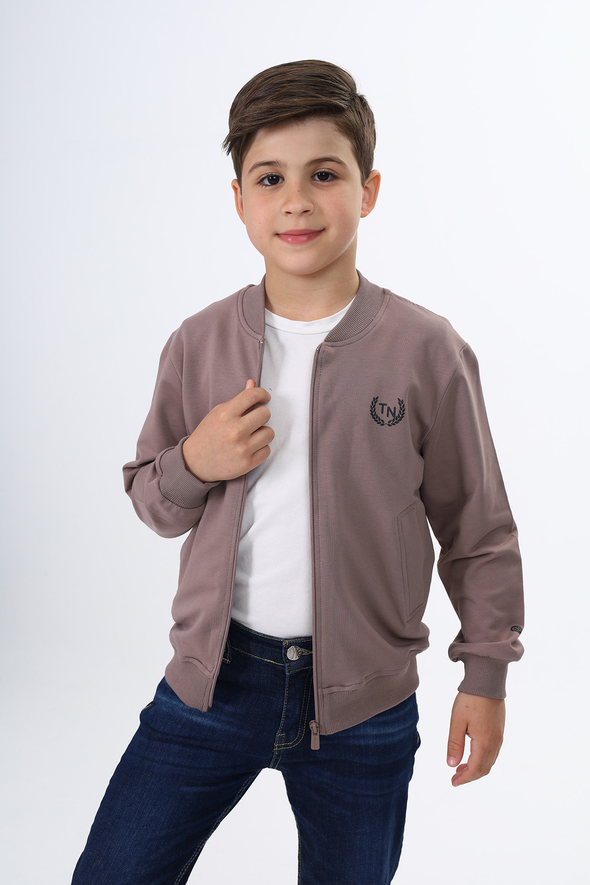 Toontoy Erkek Çocuk Baskılı Hırka Toontoy Erkek Çocuk Baskılı Hırka