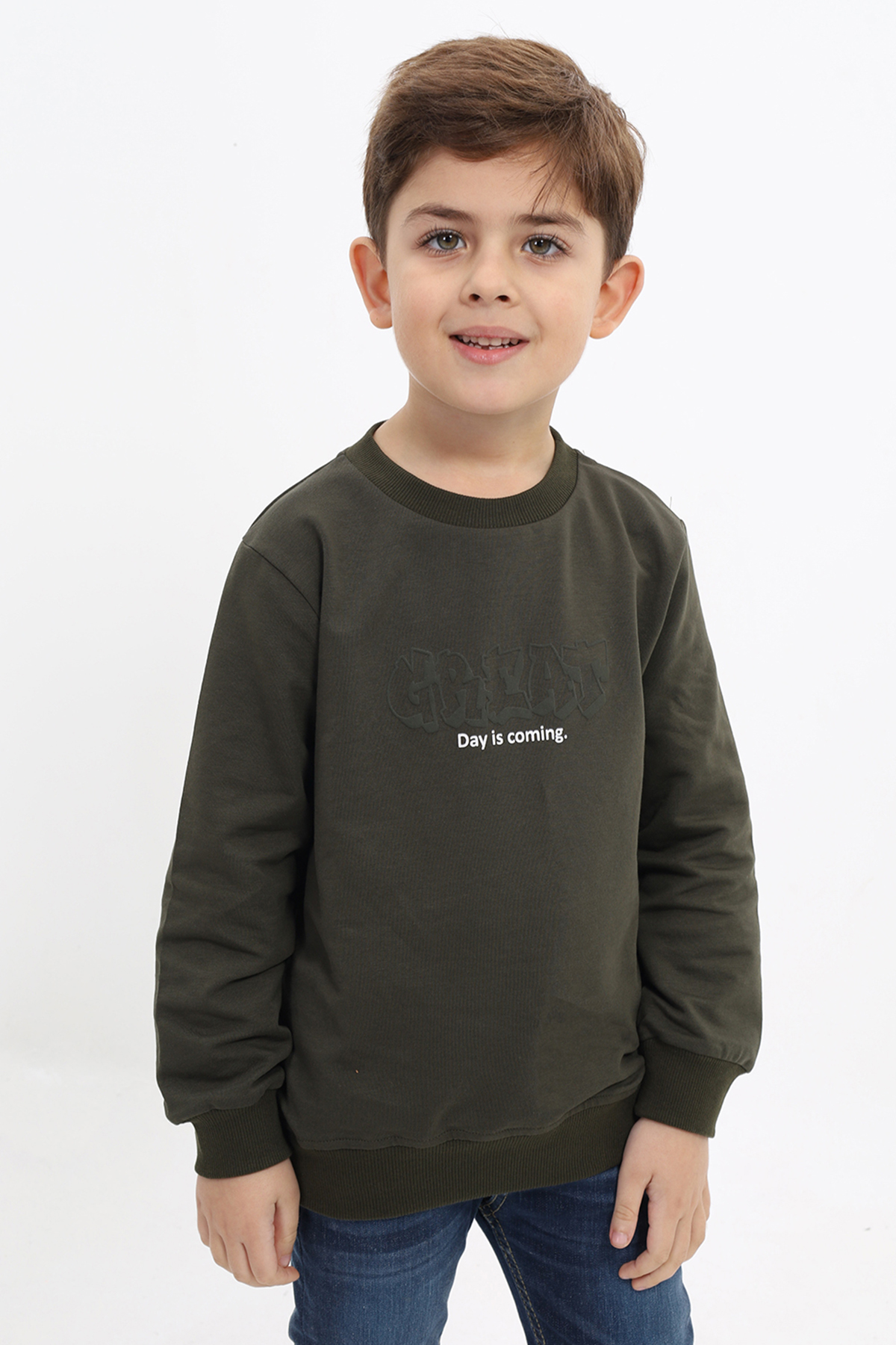 Toontoy Erkek Çocuk Baskılı Sweatshirt