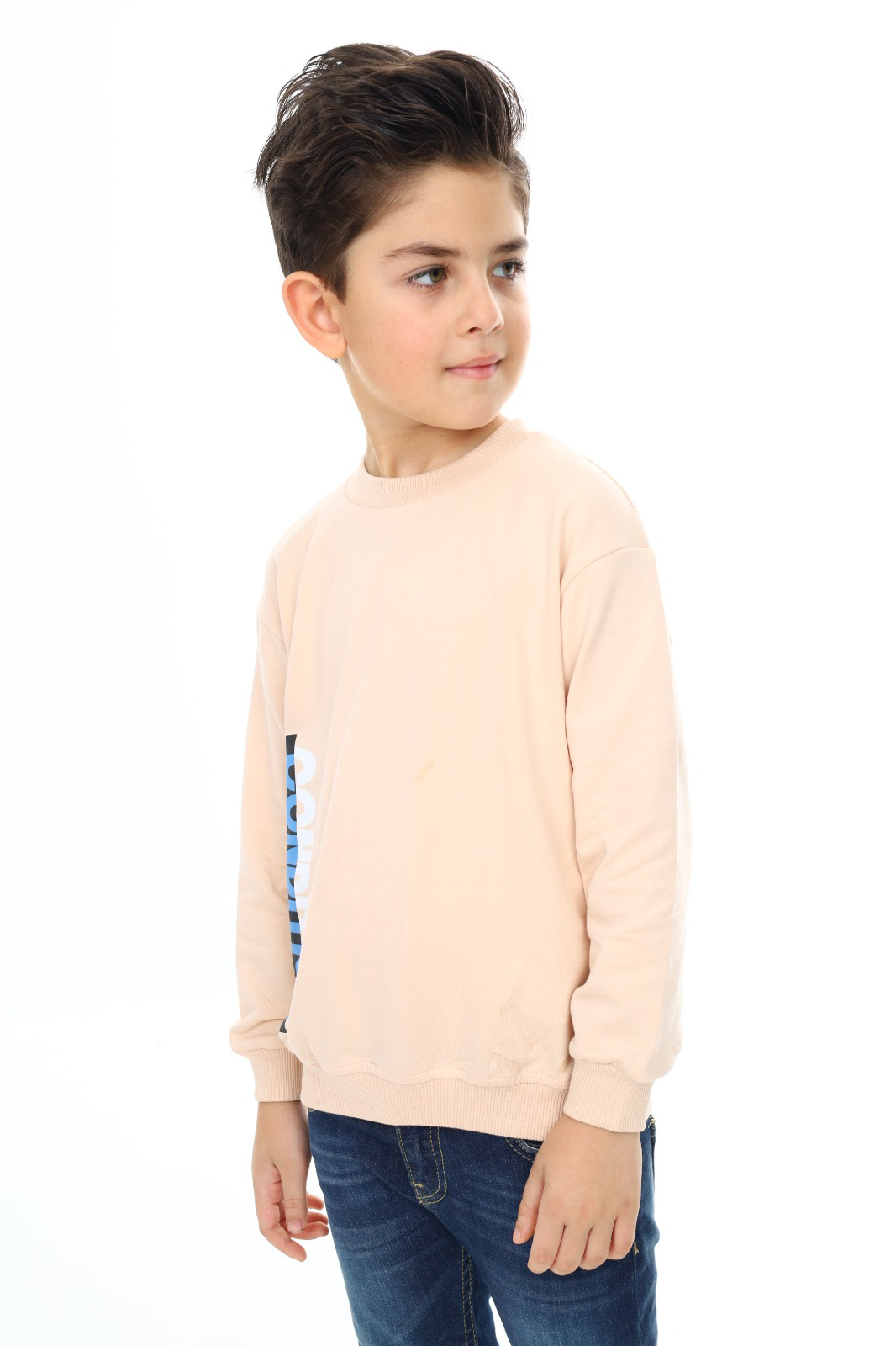 Toontoy Erkek Çocuk Ön ve Arka  Baskılı Sweatshirt