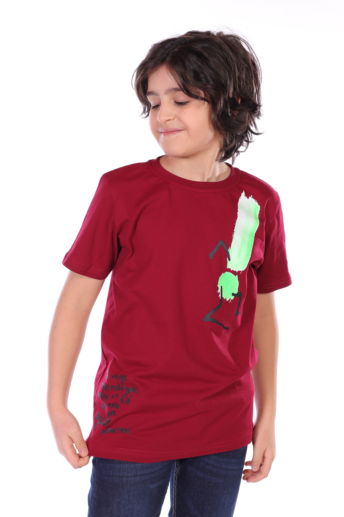Toontoy Erkek Çocuk Yazı Baskılı Tişört