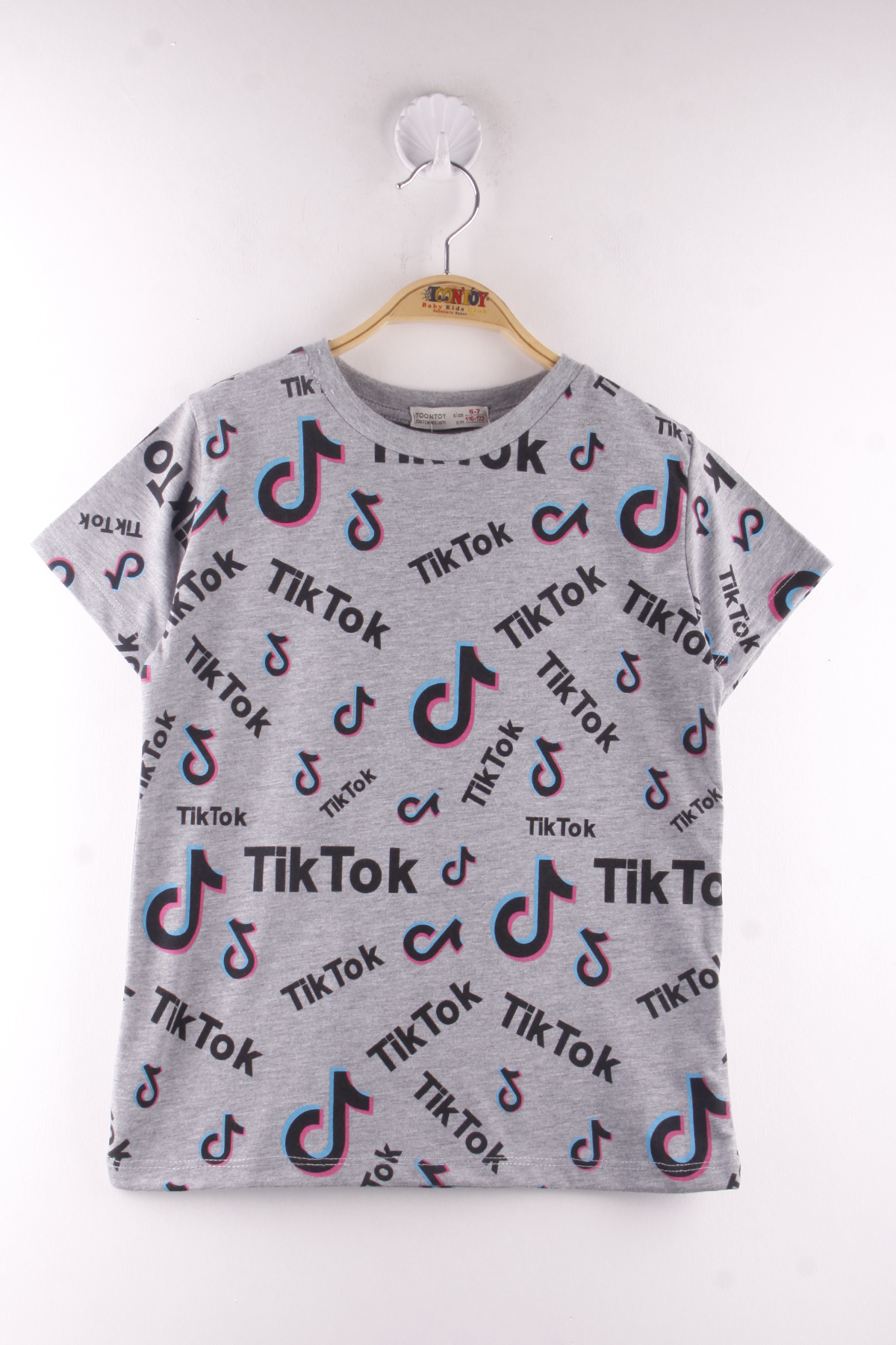 Toontoy Erkek Çocuk TikTok Baskılı Tişört