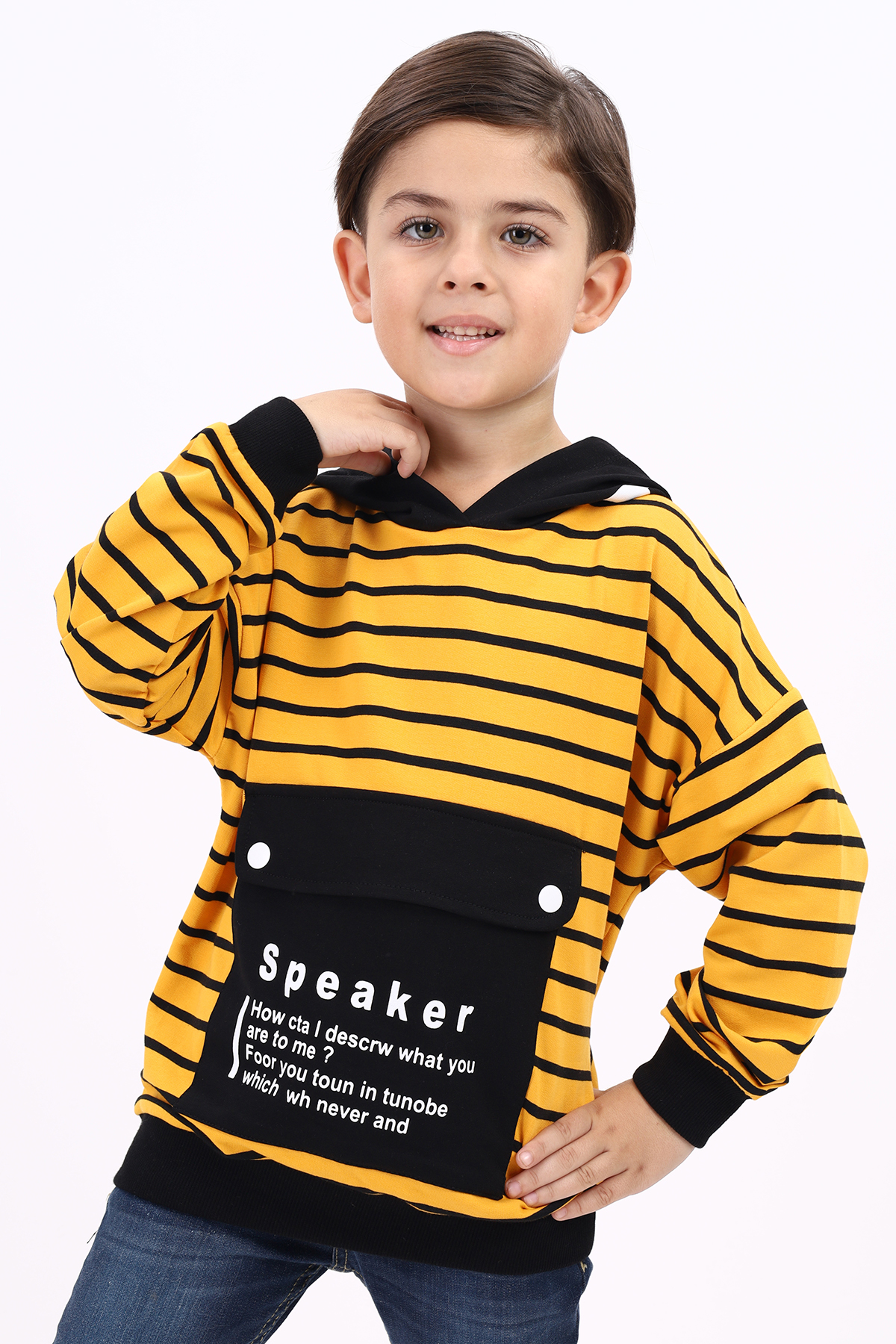Toontoy Erkek Çocuk  Speaker Baskılı Sweatshirt