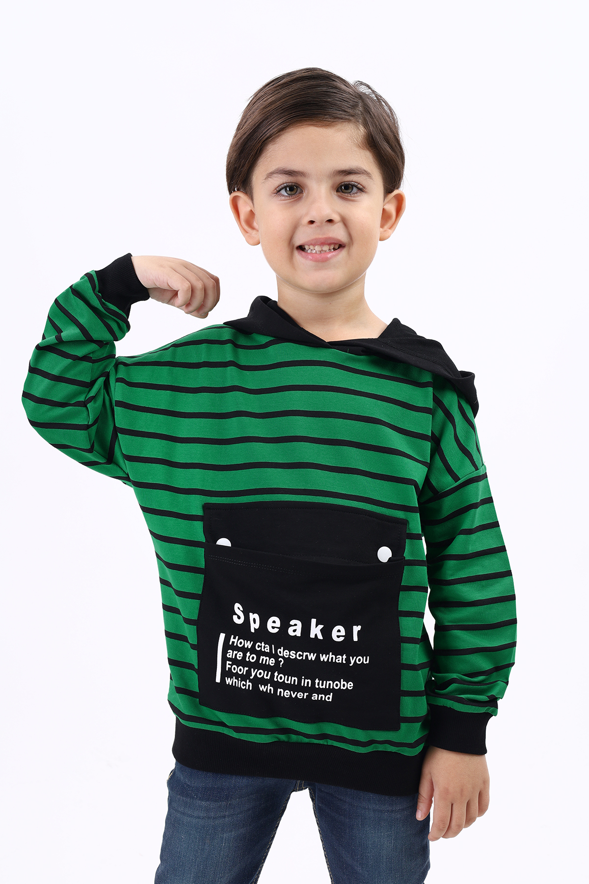 Toontoy Erkek Çocuk  Speaker Baskılı Sweatshirt