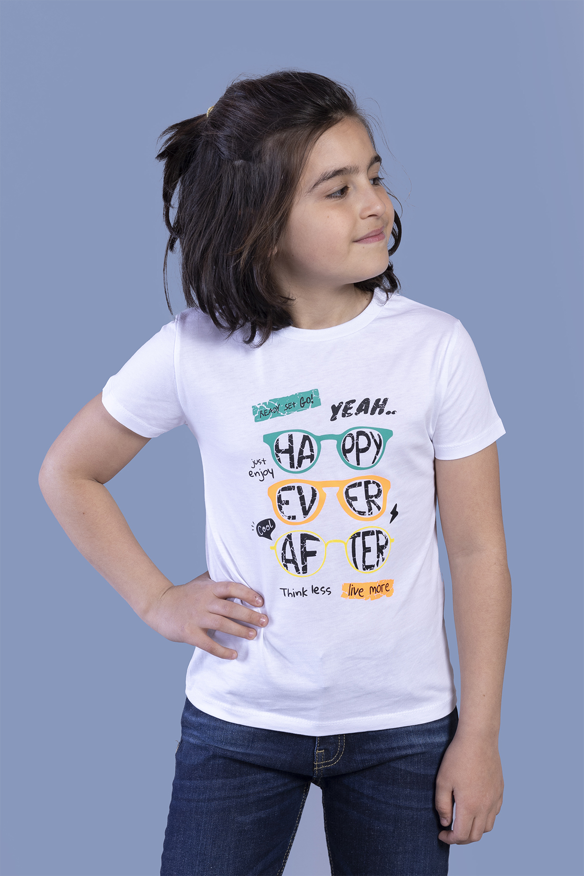 Toontoy Erkek Çocuk Gözlük Baskılı Tişört