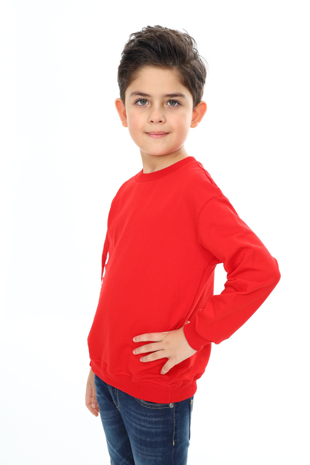 Toontoy Erkek Çocuk Ön ve Arka  Baskılı Sweatshirt
