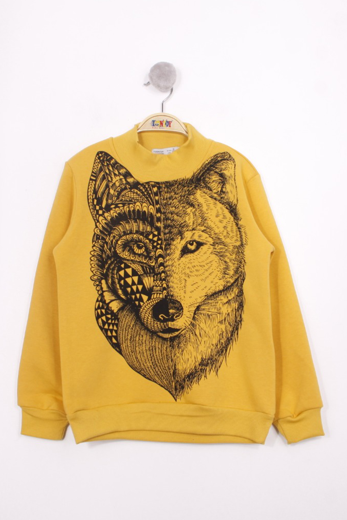 Toontoy Erkek Çocuk Kurt Baskılı Sweatshirt