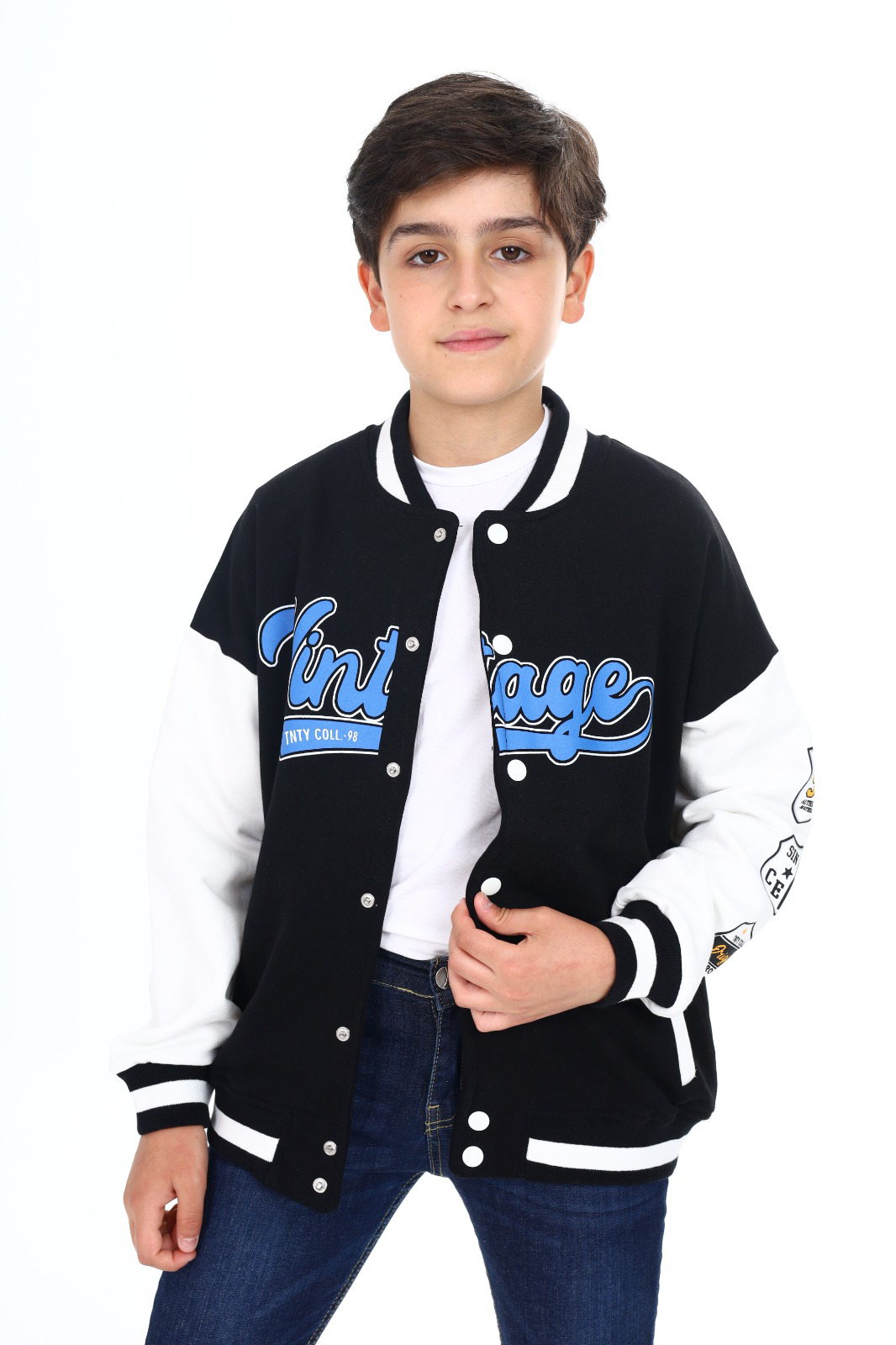 Toontoy Erkek Çocuk Baskılı Kolej Hırka