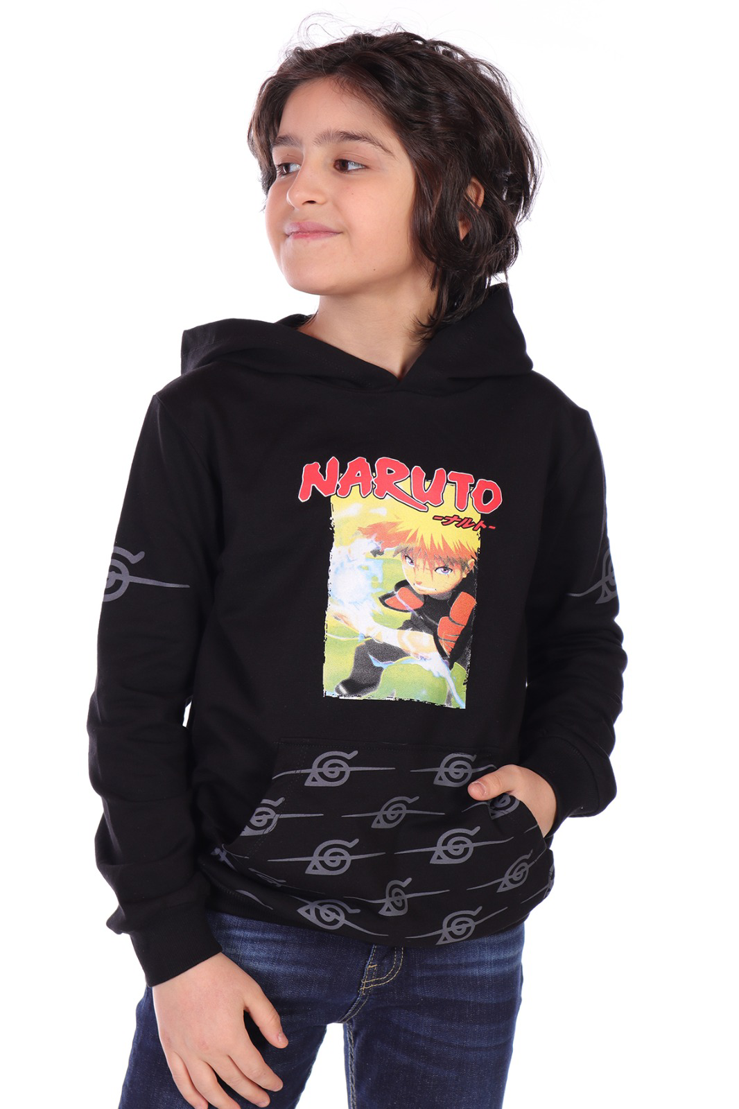Toontoy Erkek Çocuk  Naruto Baskılı Sweatshirt