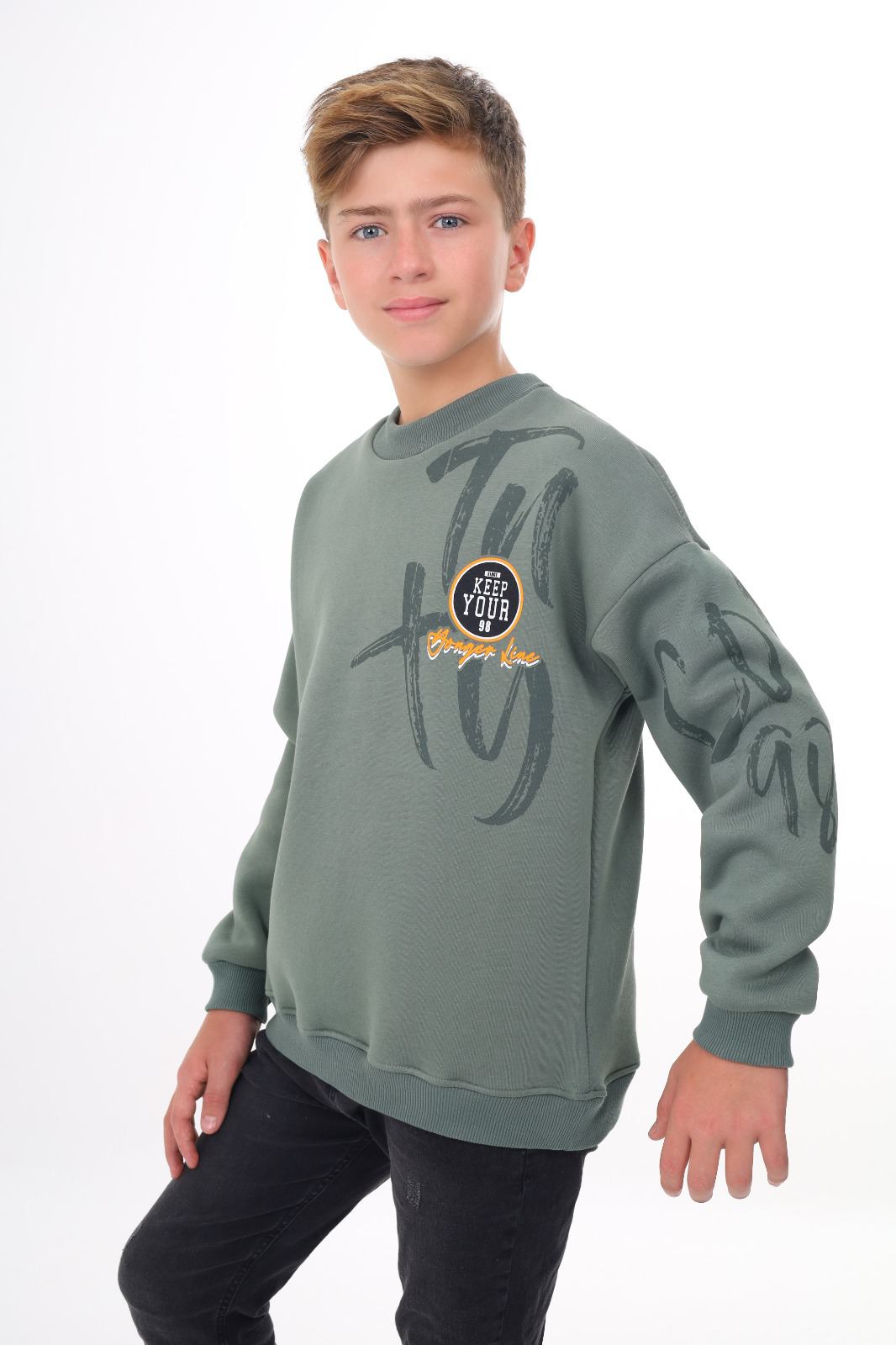 Toontoy Erkek Çocuk Baskılı Sweatshirt