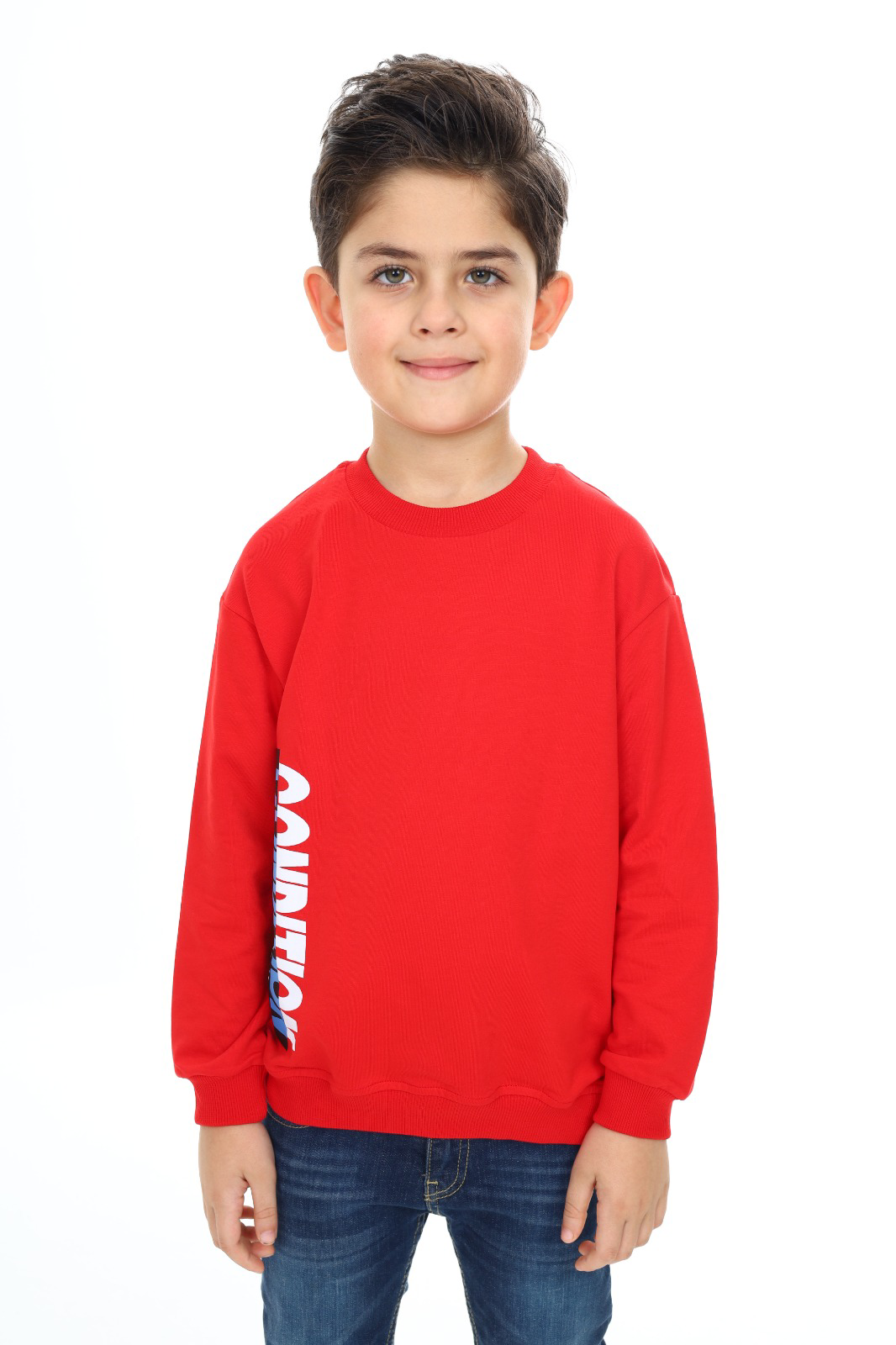 Toontoy Erkek Çocuk Ön ve Arka  Baskılı Sweatshirt