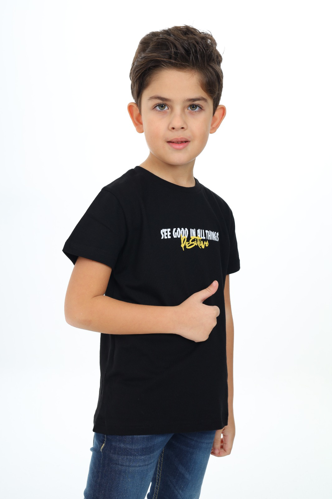 Toontoy Erkek Çocuk Positive  Baskılı Tişört
