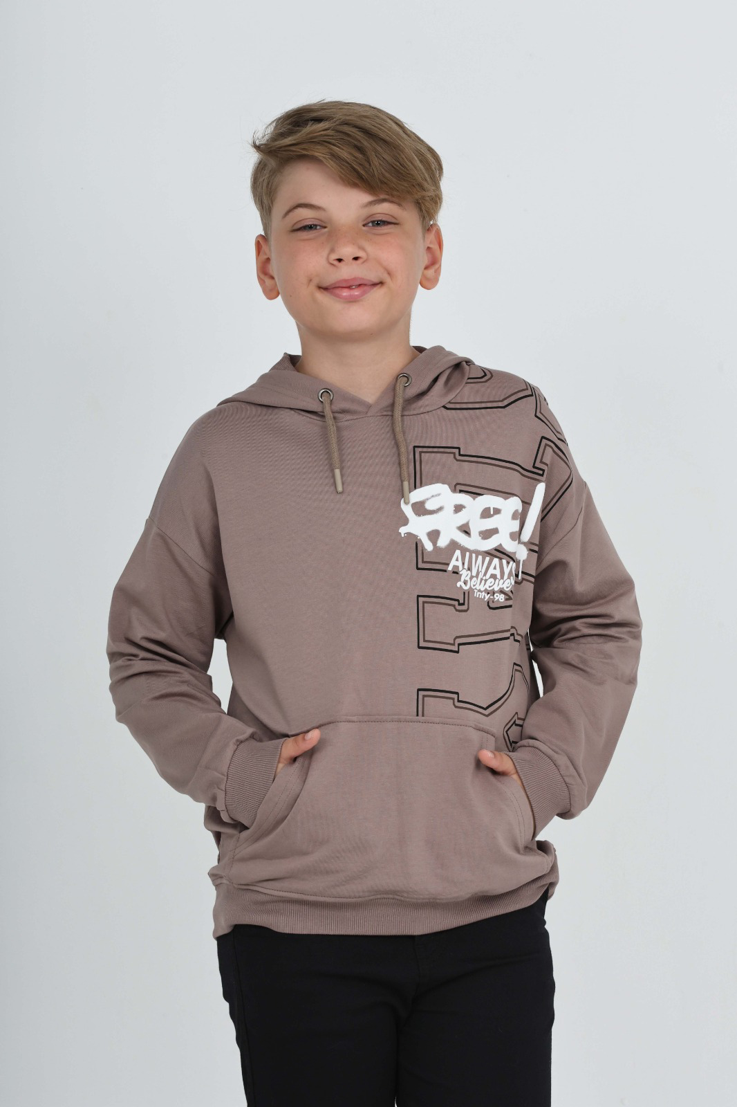 Toontoy Erkek Çocuk Stay Baskılı Sweatshirt