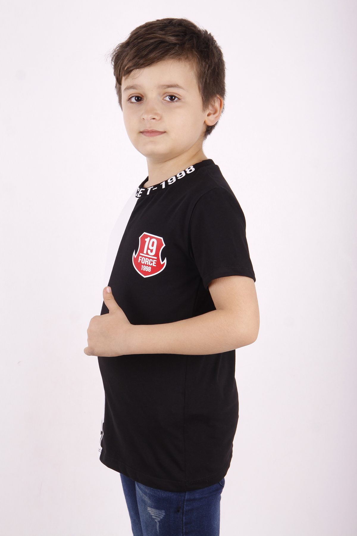 Toontoy Erkek Çocuk Force Baskılı Parçalı Tişört