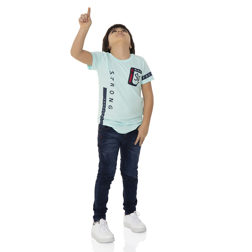 Toontoy Erkek Çocuk T-Shirt Strong Baskılı