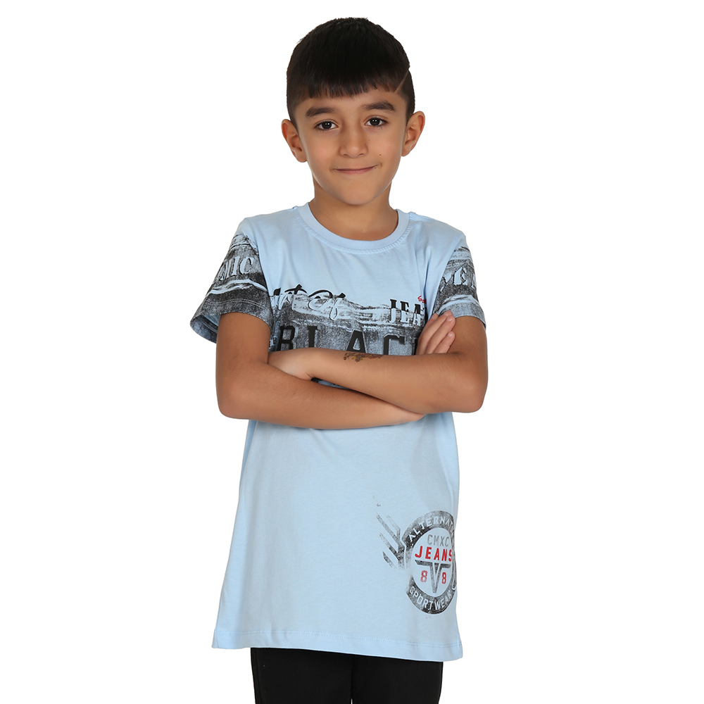 Toontoy  Erkek Çocuk T-Shirt Black Baskılı