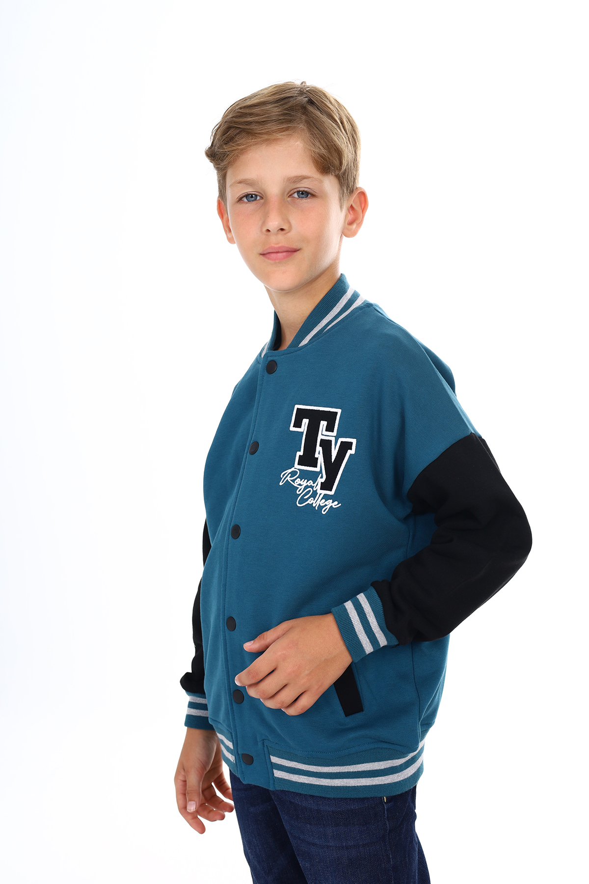 Toontoy Erkek Çocuk Nakışlı Kolej Hırka