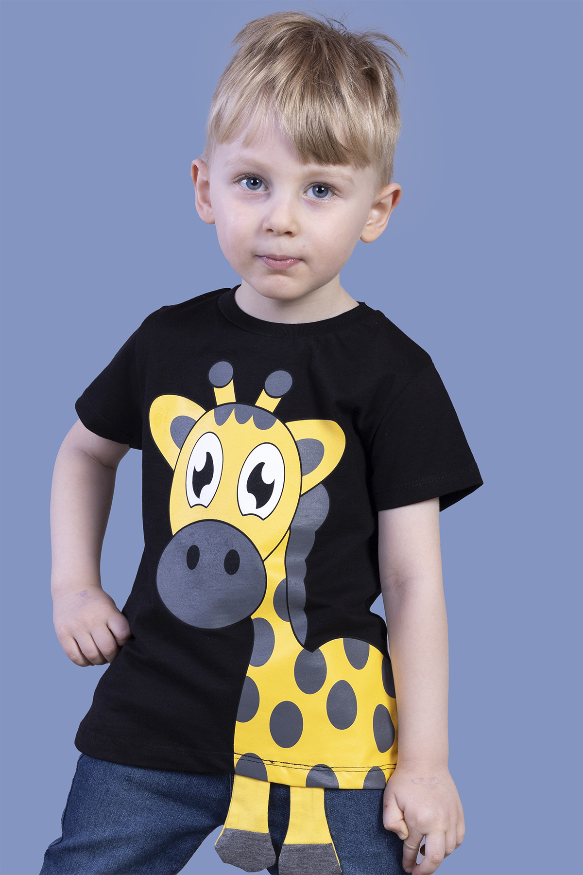 Toontoy Erkek Çocuk Zürafa Baskılı Tişört