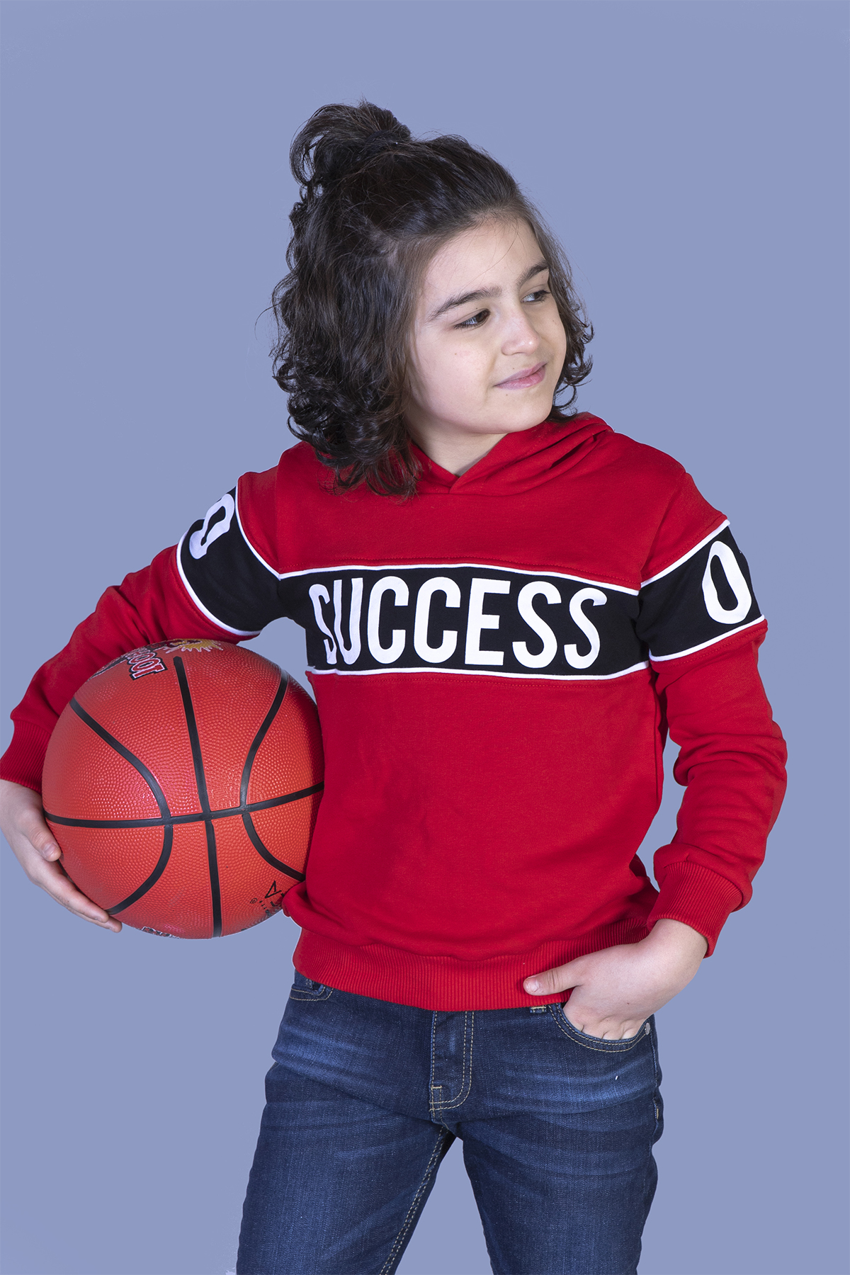 Toontoy Erkek Çocuk Garnisi Baskılı Kapüşonlu Sweatshirt