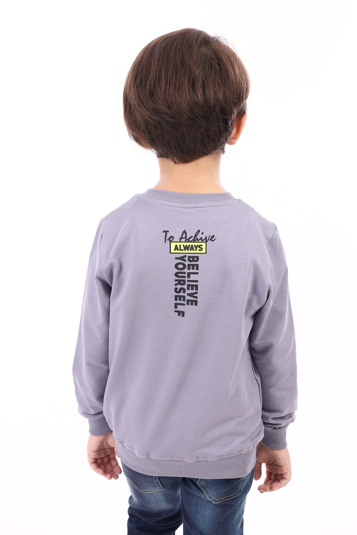 Toontoy Erkek Çocuk  Strong Baskılı Sweatshirt