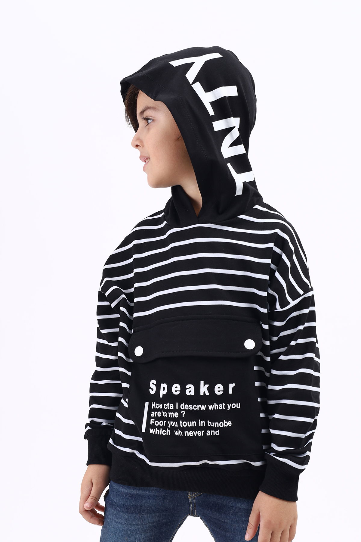Toontoy Erkek Çocuk  Speaker Baskılı Sweatshirt