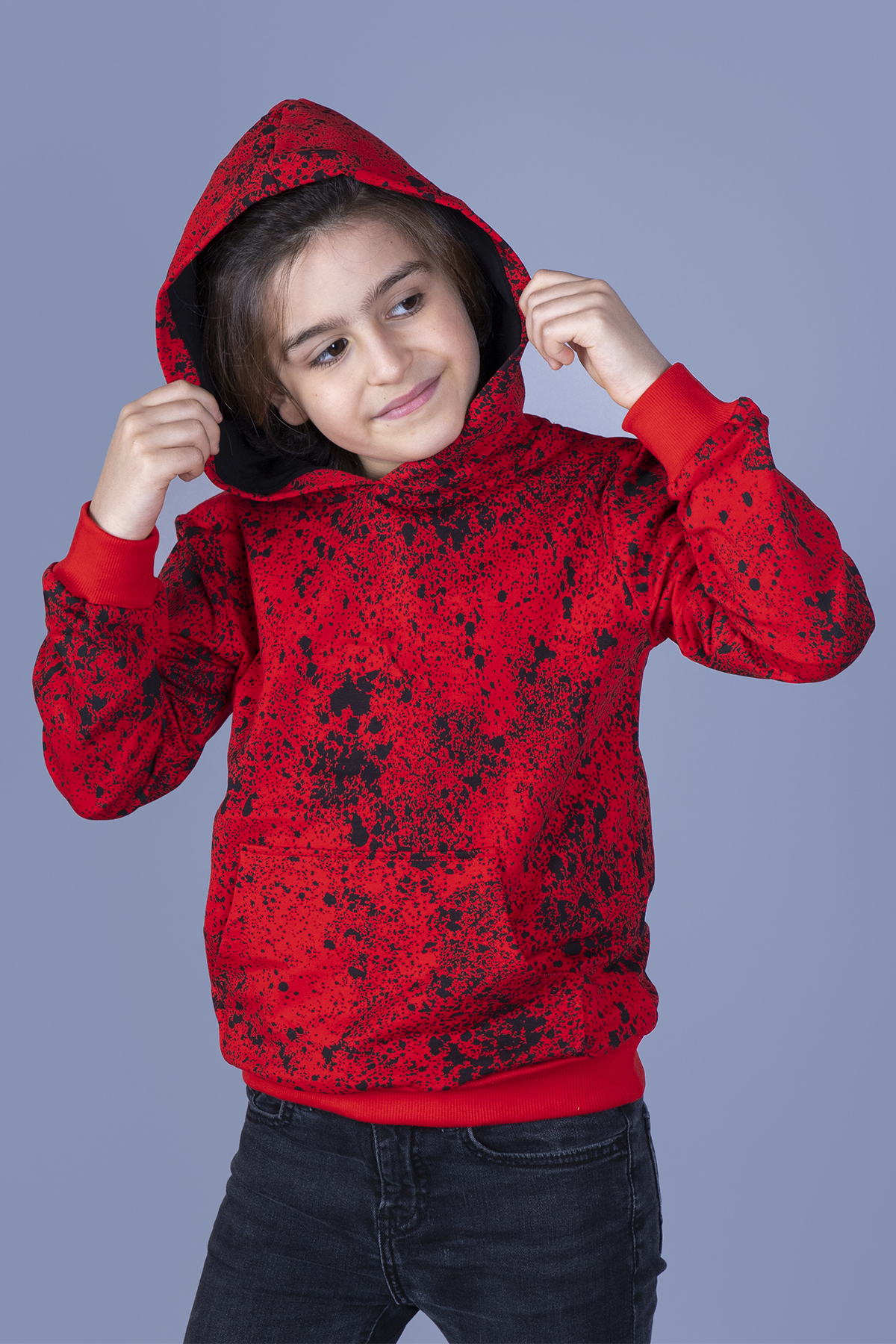 Toontoy Erkek Çocuk Püskürtme Baskılı Sweatshirt