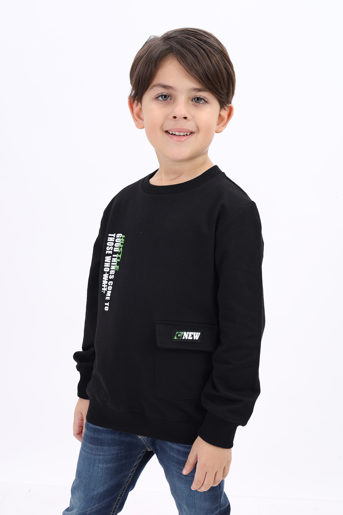 Toontoy Erkek Çocuk Baskılı Sweatshirt