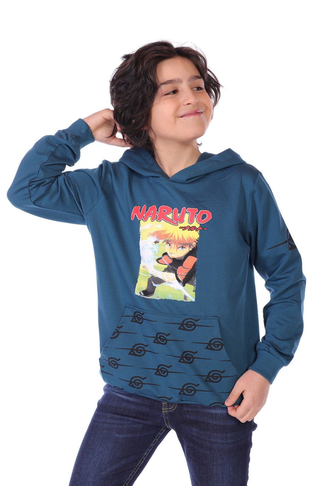 Toontoy Erkek Çocuk  Naruto Baskılı Sweatshirt