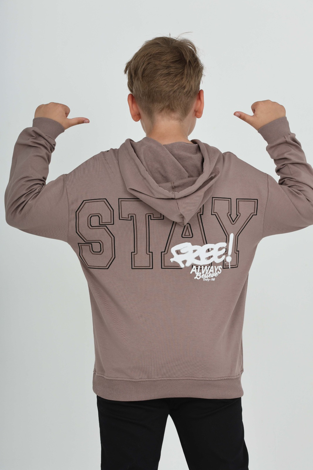 Toontoy Erkek Çocuk Stay Baskılı Sweatshirt