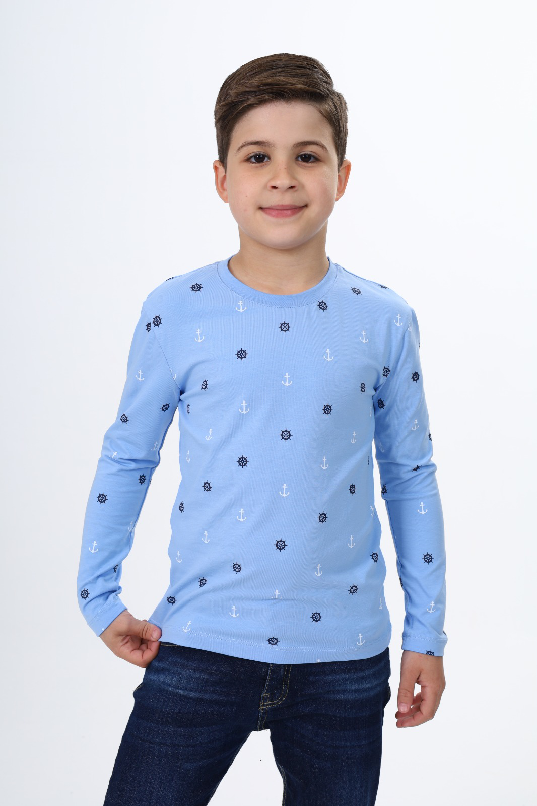 Toontoy Erkek Çocuk  Dümen Baskılı Tişört